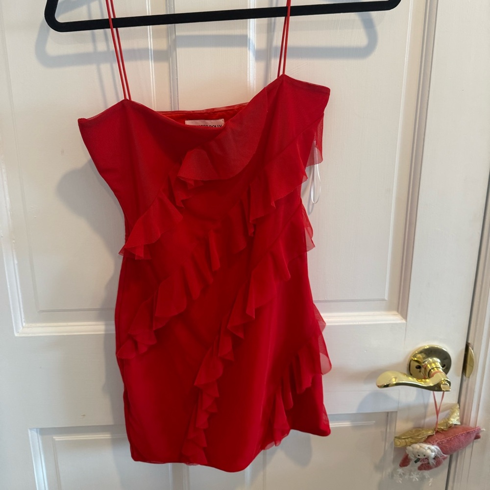 red dress